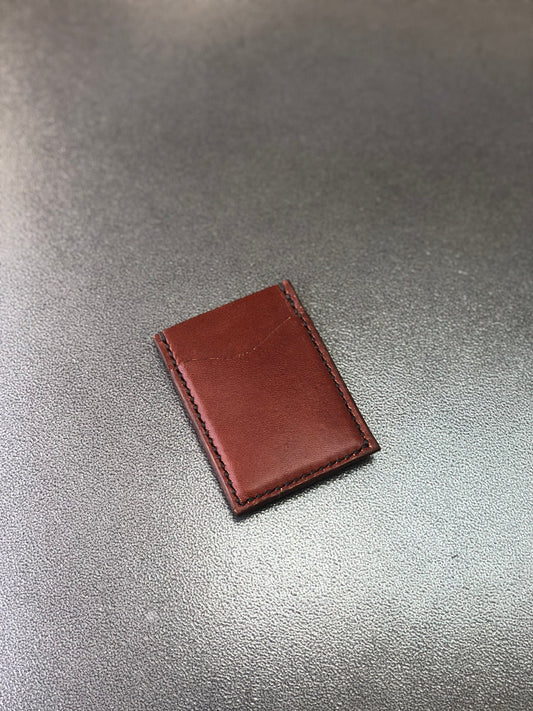 Latigo leather card holder